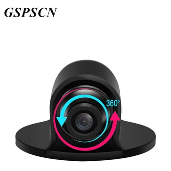 

GSPSCN Mini CCD Coms HD Night Vision 360 Degree Car Front View/Side View/Rear View Camera Reversing Backup Camera