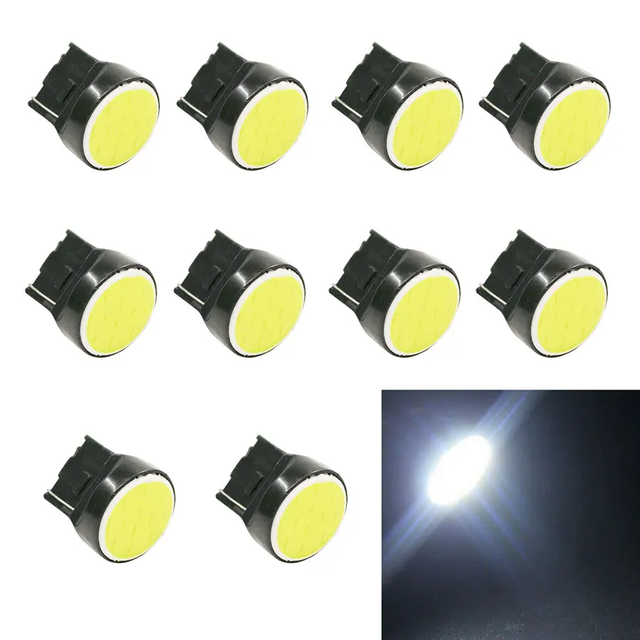 

10pcs/lot W21W T20 7443/7440 Auto Led Cob Car Stop Backup Reverse Light Rear Front Turn Signal Led Super Bright White DC12V