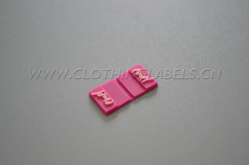 PVC label, silicone label, rubber brand label for clothes, sewing