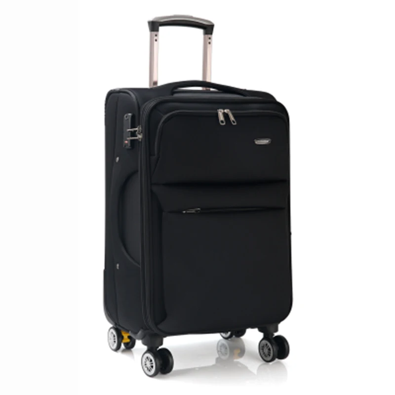 Letrend, мужская деловая дорожная сумка, Спиннер, чемодан на колёсиках, чемодан на колесиках, 24 дюйма, Оксфорд, тележка, 20 дюймов, Студенческая сумка для переноски, женская коробка - Цвет: 20 inch black