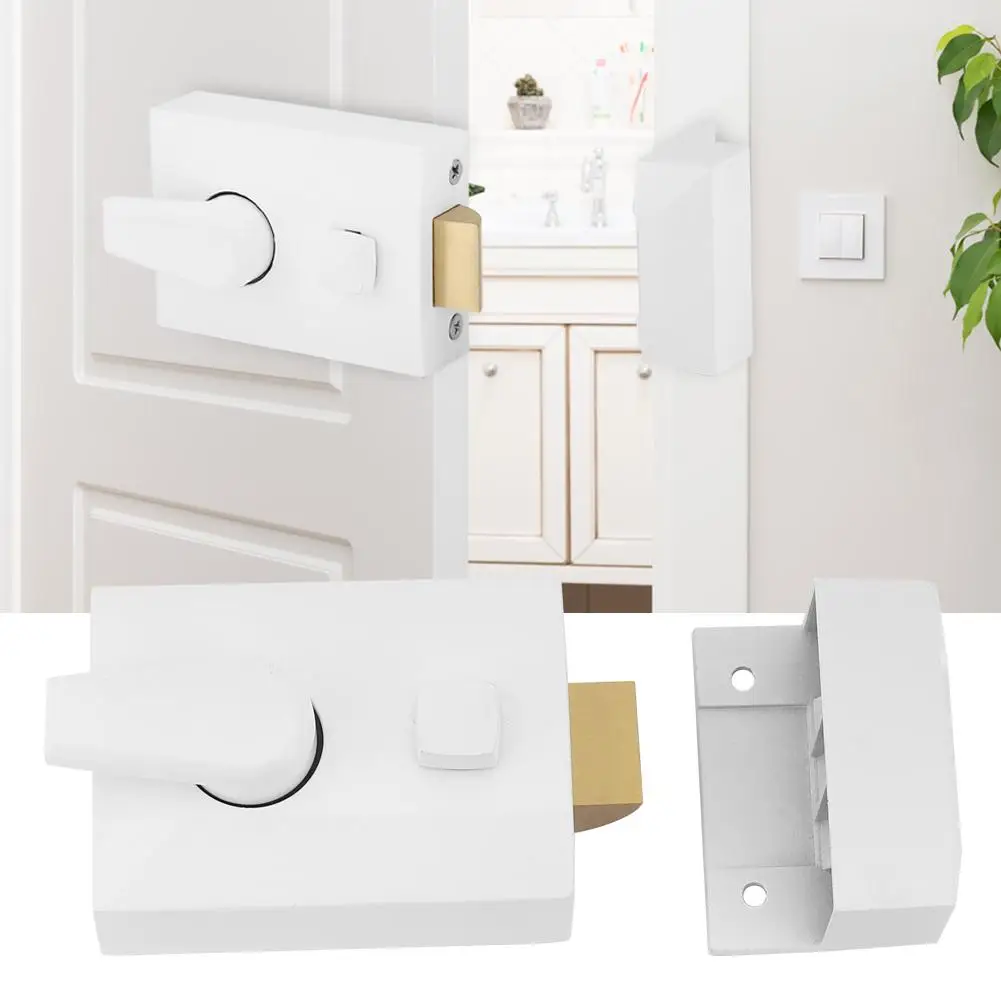

Zinc Alloy Door Lock Anti-theft Security Guard Lock for Wooden Iron Door Rim Locker cerradura puerta
