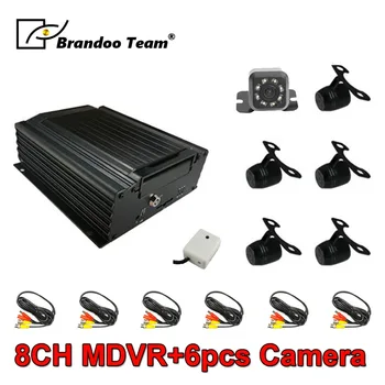 

8CH Mobile DVR Kit Car Video Recorder MDVR Kit For Bus Car MDVR Inclduing 6pcs Car Camera