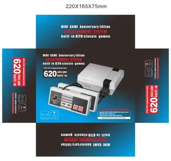 

DHL ship 40pcs Mini TV Handheld Video Game Console For Nes with 620 Different Built-in Games game player