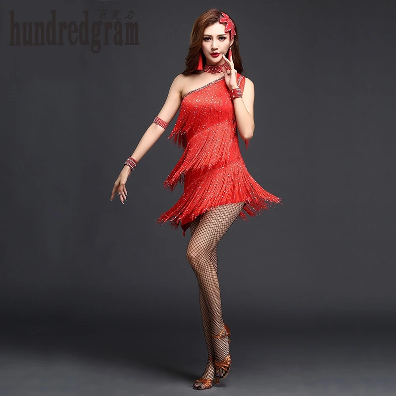 

Женский костюм для латиноамериканских танцев, летний костюм со скошенной бахромой