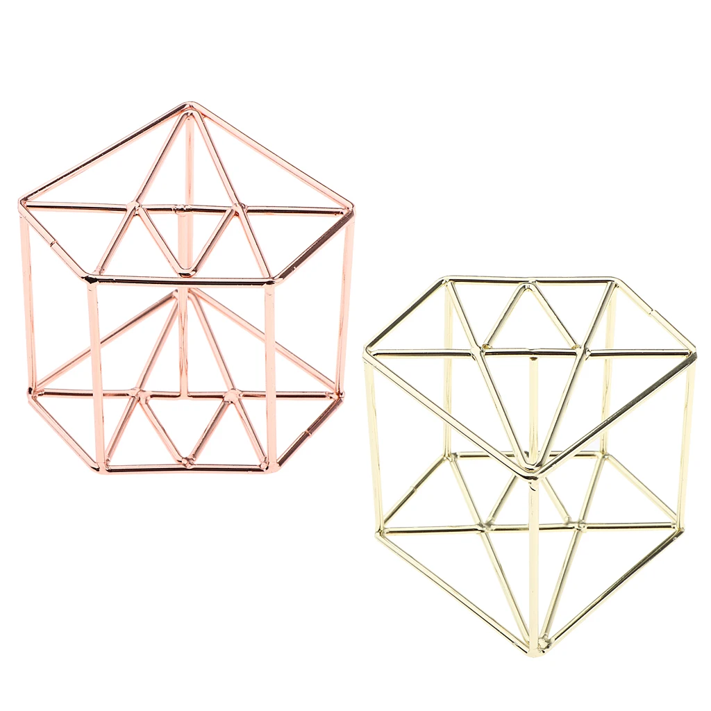 2Pcs Rose Gold/Golden Diamond Shape Makeup Beauty Sponge Blender Holder Egg Powder Puff Drying Stand Display Rack
