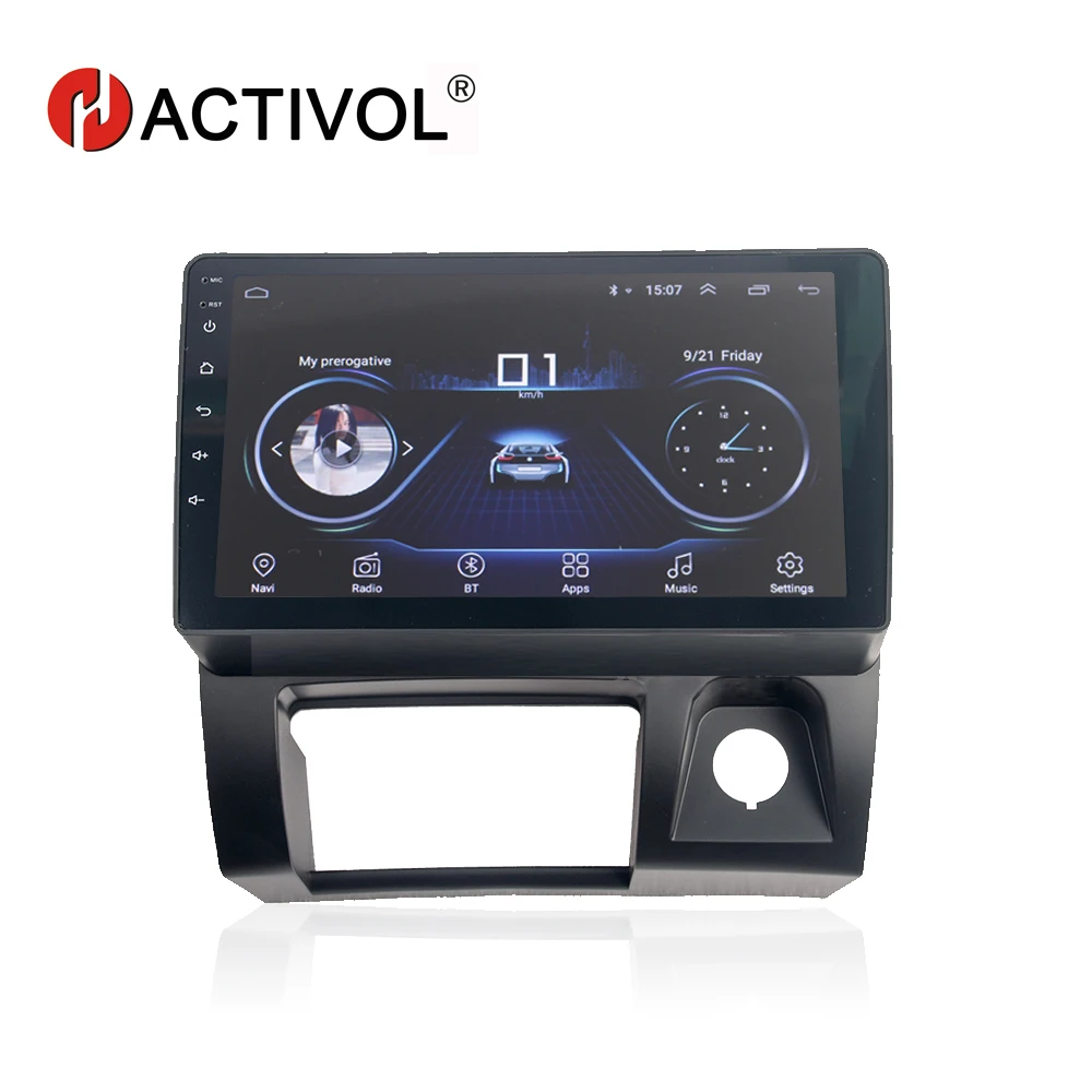 Top HACTIVOL 9" 1024*600 Quadcore android 8.1 car radio gps navi for Suzuki Wagon R 2004 car DVD player with 1G RAM 16G ROM 0