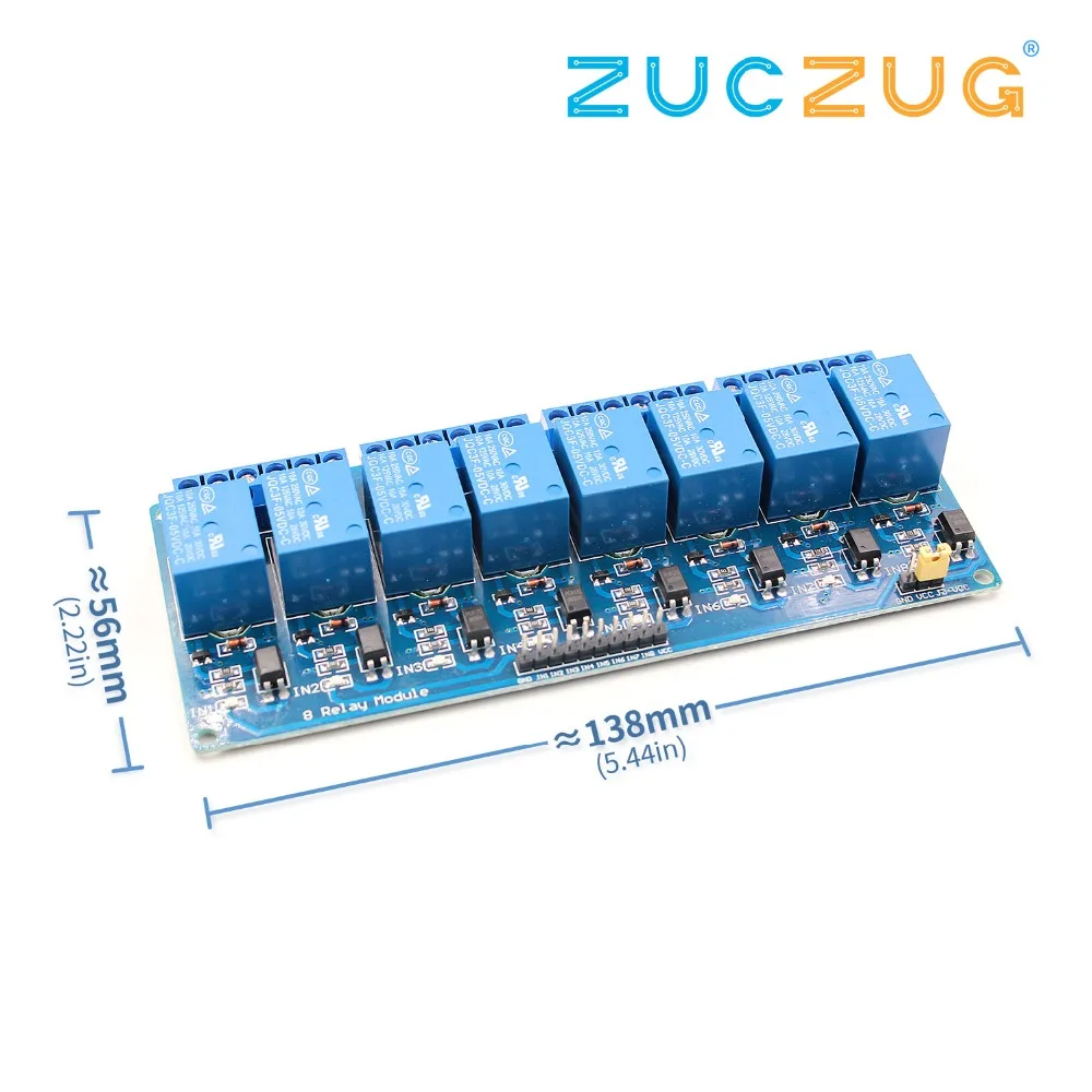 

Arsmundi 5v 8 channel relay module with optocoupler. Relay Output 8 way relay module