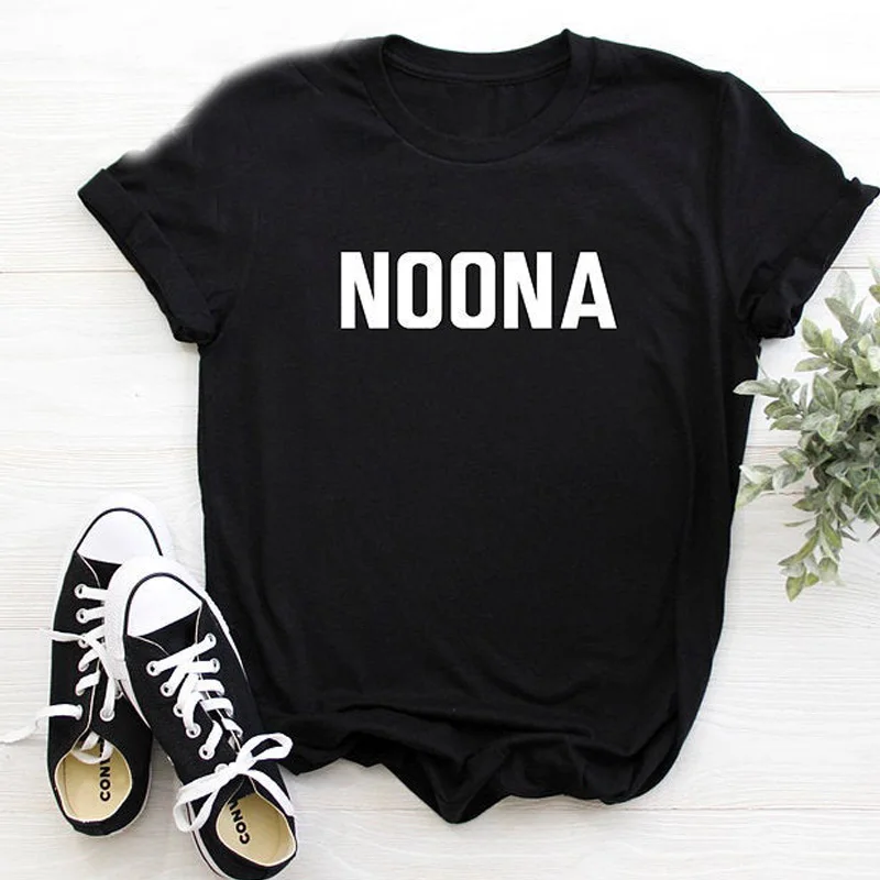 Noona/Футболка Kpop/корейская модная футболка с надписью «Hangul Sister» хлопковые детские футболки унисекс с короткими рукавами в армейском стиле MonstaX Seventeen Got7