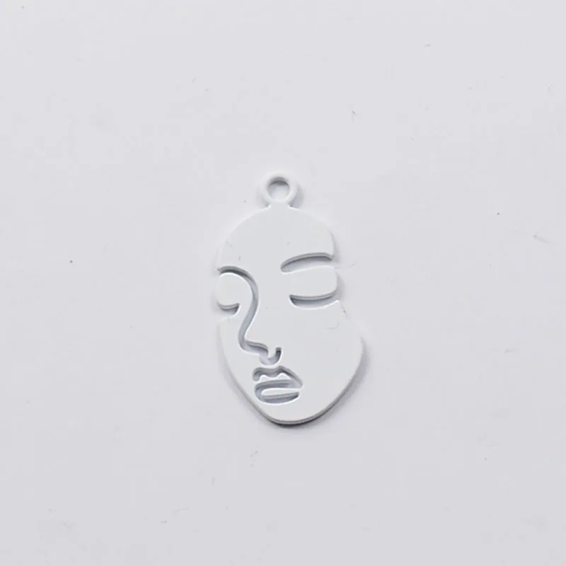 10pcs12*15 мм человеческое лицо эмаль амулеты ювелирные изделия макинги подвеска «сделай сам» подходит браслет ожерелье Esmaltes аксессуары