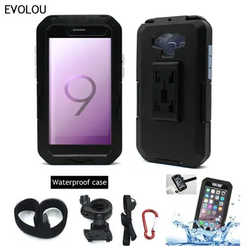 

Waterproof Case Bike Phone Holder Motorcycle Stand for Samsung Galaxy S9 S8 S7 S6 S5 Cover Armor Phone Bag Bicycle Mount Holder