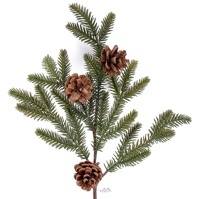 dried real pine nuts with artificial plastic pine tree branch pinaster leaves for christmas tree party - Christmas Tree Branch Decorations dried real pine nuts with artificial plastic pine tree branch pinaster leaves for christmas tree party - Christmas Tree Branch Decorations