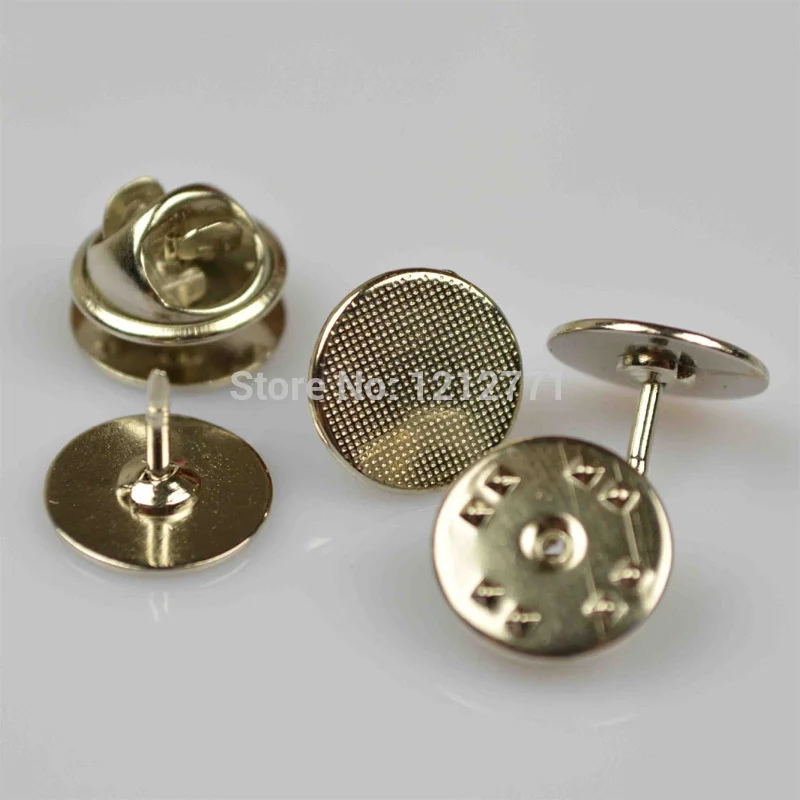 Necesitar Limón Ligeramente Silver Plated Copper Hat Brooch pins Diy Jewelry Findings Accessories metal  brooch base pin Short lapel