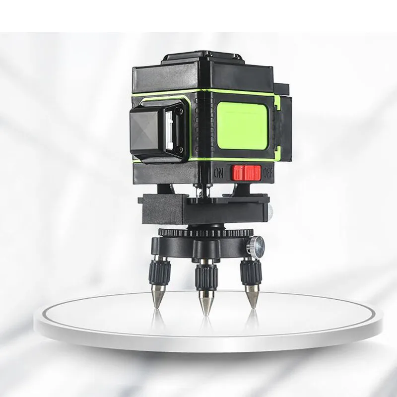 

Laser Level 12 Line 3D Self-Balancing 360 Horizontal And Vertical Cross Super Green Laser Level Remote Control Wall Meter