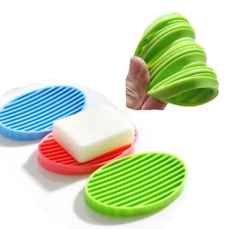 Gatuida Runder Silikon Seifenhalter Mit Abtropffunktion - Moderne Seifenschale Für Badezimmer