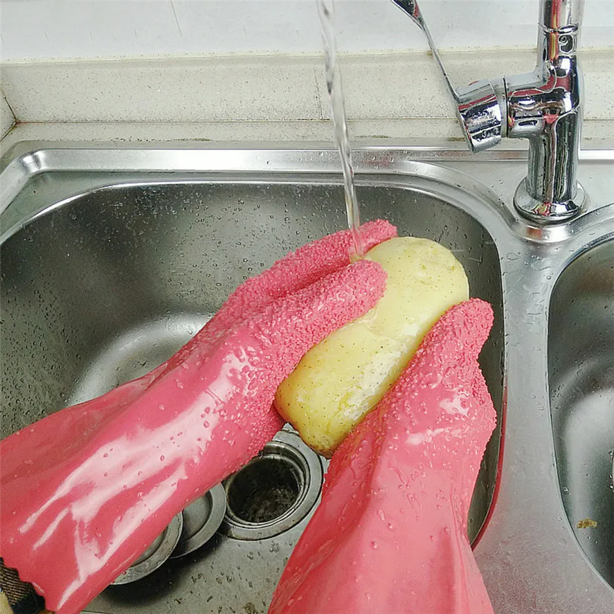 New Reusable Potato Cleaning Glove 1Pair Peeling Potato Glove Peel