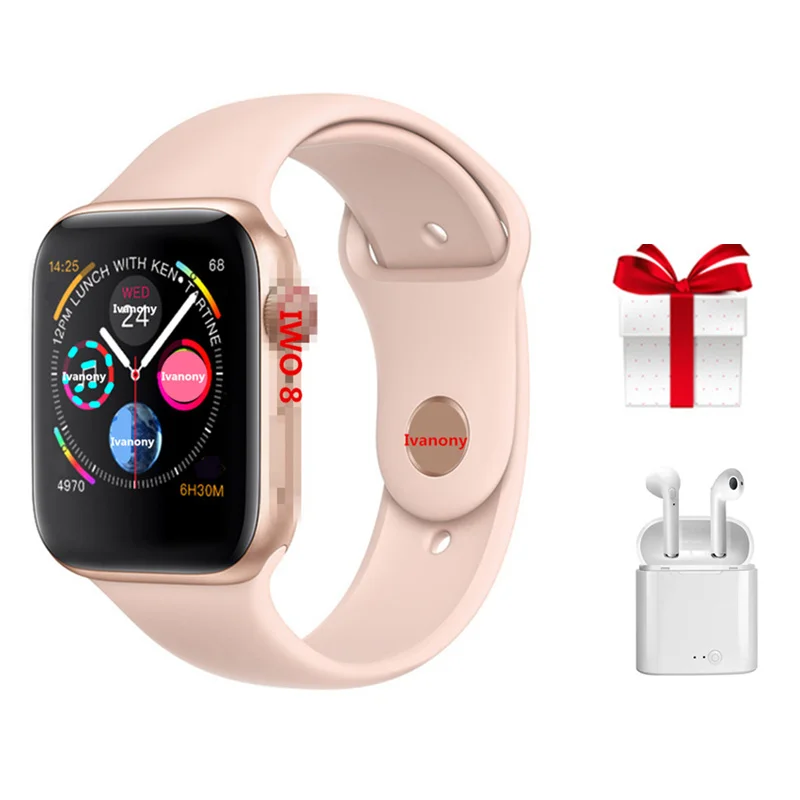 

IWO 8+ Airpods 2019 Smart Watch 1:1 44mm Series 4 Bluetooth SmartWatch IWO 8 Support Answer Call Exchange Strap Fitness Tracker