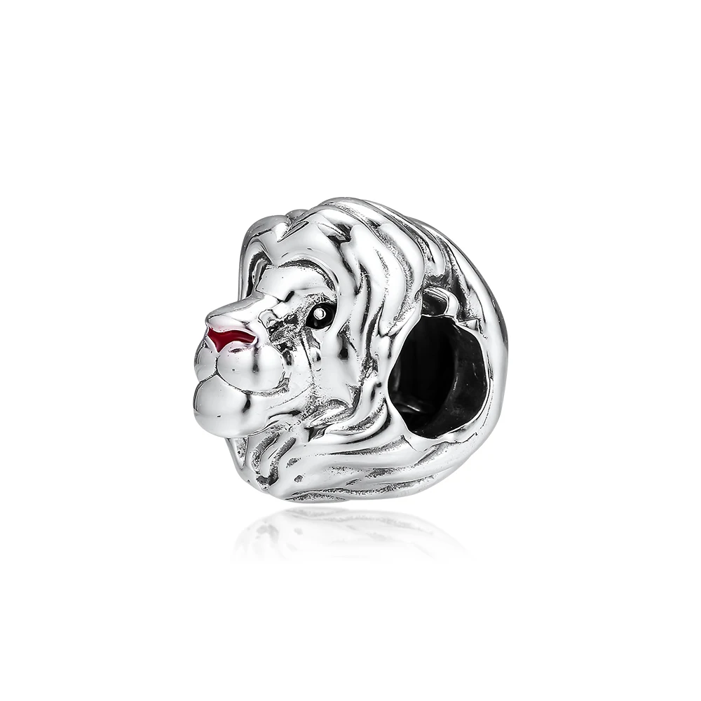 Подходит для бусины Pandora Браслеты лев Король Simba Подвески стерлингового серебра 925 пробы ювелирные изделия