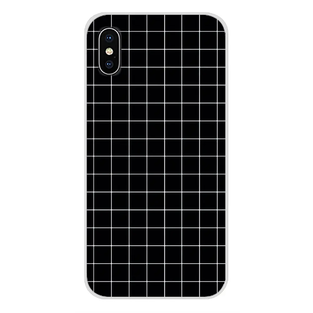 Для samsung Galaxy S4 S5 MINI S6 S7 edge S8 S9 S10 Plus Note 3 4 5 8 9 Аксессуары чехлы для телефонов в полоску черно-белая сетка - Цвет: images 5