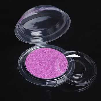 

10 Sets/Lot False Eyelash Packing Box Round Eyelash Boxes Transparent Empty Lash Case Reuseable Plastic Colorful Card Lash Box