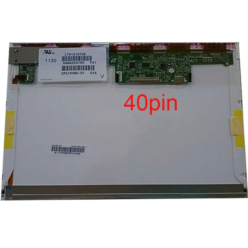 

ЖК-экран для ноутбука 12,1 дюйма LTN121AT06, для hp probook 4230s, сменный дисплей для ноутбука 1280*800, 40pin