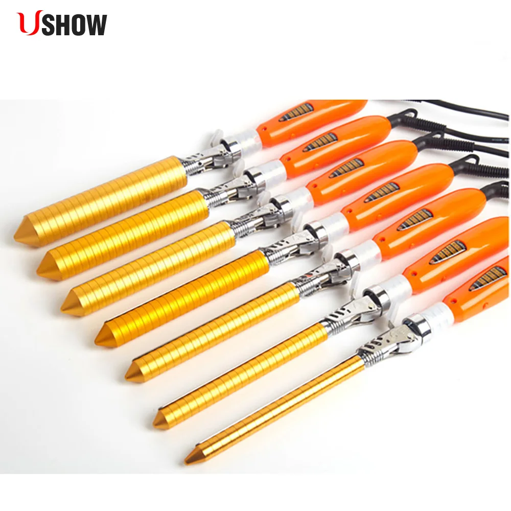

USHOW Curling iron Stainless Steel/Ceramic Coating Barrel Hair Curler/Professional Hair Curling Iron