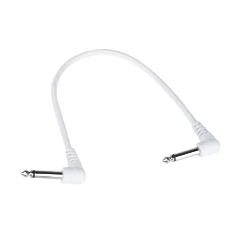 

2 PCS of (Set of 6pcs Colorful Guitar Patch Cables Angled for Guitar Effect Pedals)