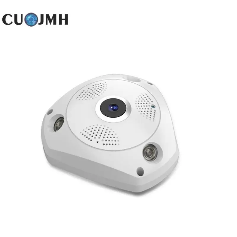

960p 3d Vr Wifi Camera White 360 Degree Panoramic Ip Camera 1.3mp Panoramic Fisheye Lens Wireless Wifi Smart Camera