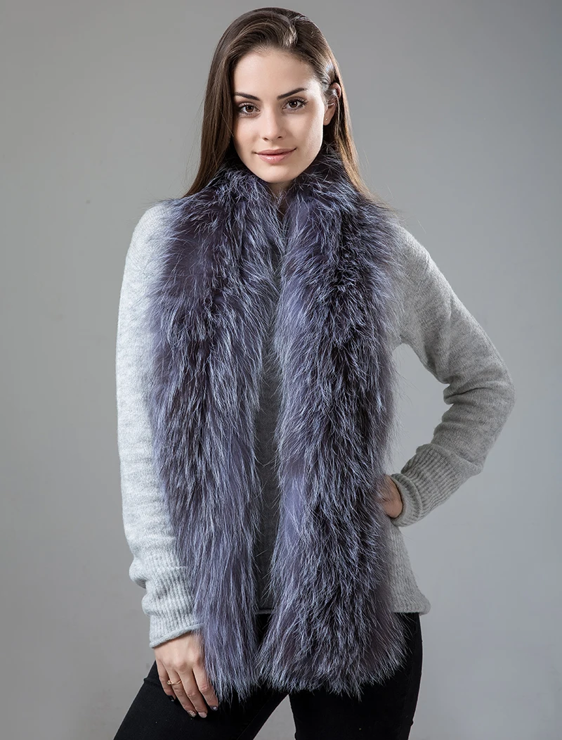  Luxury Real Fox Fur Winter Scarf Women Natural Fur scarves Soft Collar Shawl Wrap Winter Scarf Women new 2017  (11)