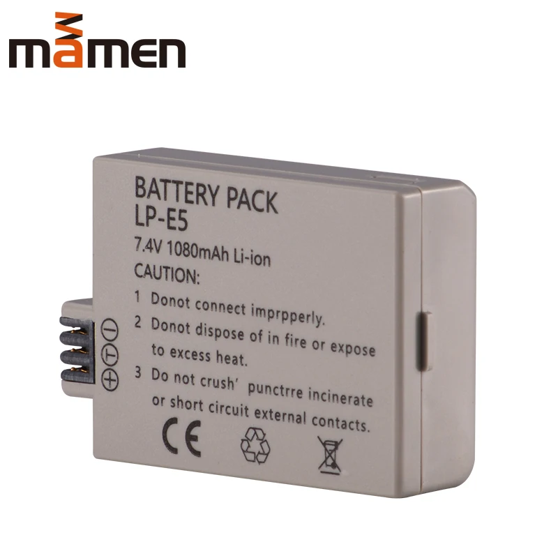 Mamen 1080 mAh LP-E5 LPE5 LP E5 литий-ионный Батарея и зарядное устройство для аккумуляторов в комплекте для Canon EOS Rebel XS, Rebel T1i, Rebel XS я, 1000D, 500D