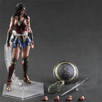 

Wholesale PA Figures Wonder Woman Batman v Superman Dawn and Justice PA Model Anime Figures Collectible Model Toys 26cm