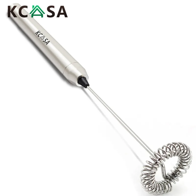 Kcasa нержавеющая сталь напитки для молочных коктейлей пенообразователь Взбейте Смеситель Яйцо ударные Электрический мини ручка для кухни Пособия по кулинарии Инструменты