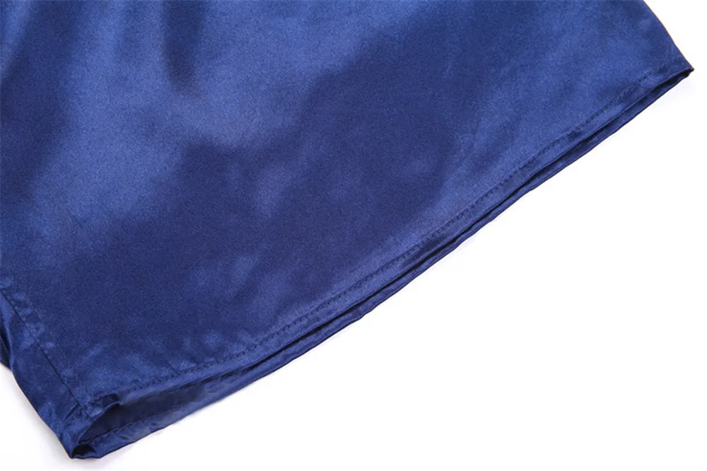 Summer short shorts men underwear Loose Satin Silk Pyjama Homme Sleep Bottoms Soft Boxer Pajama Nightwear Underpants satin pajamas