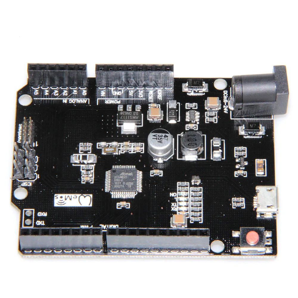 

SAMD21 M0. 32-bit ARM Cortex M0 core. Compatible with for Arduino Zero, for Arduino M0. Form R3.