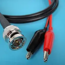 10 шт., Коаксиального Кабеля BNC-М, чтобы Крокодил Тестовых проводов, BLC