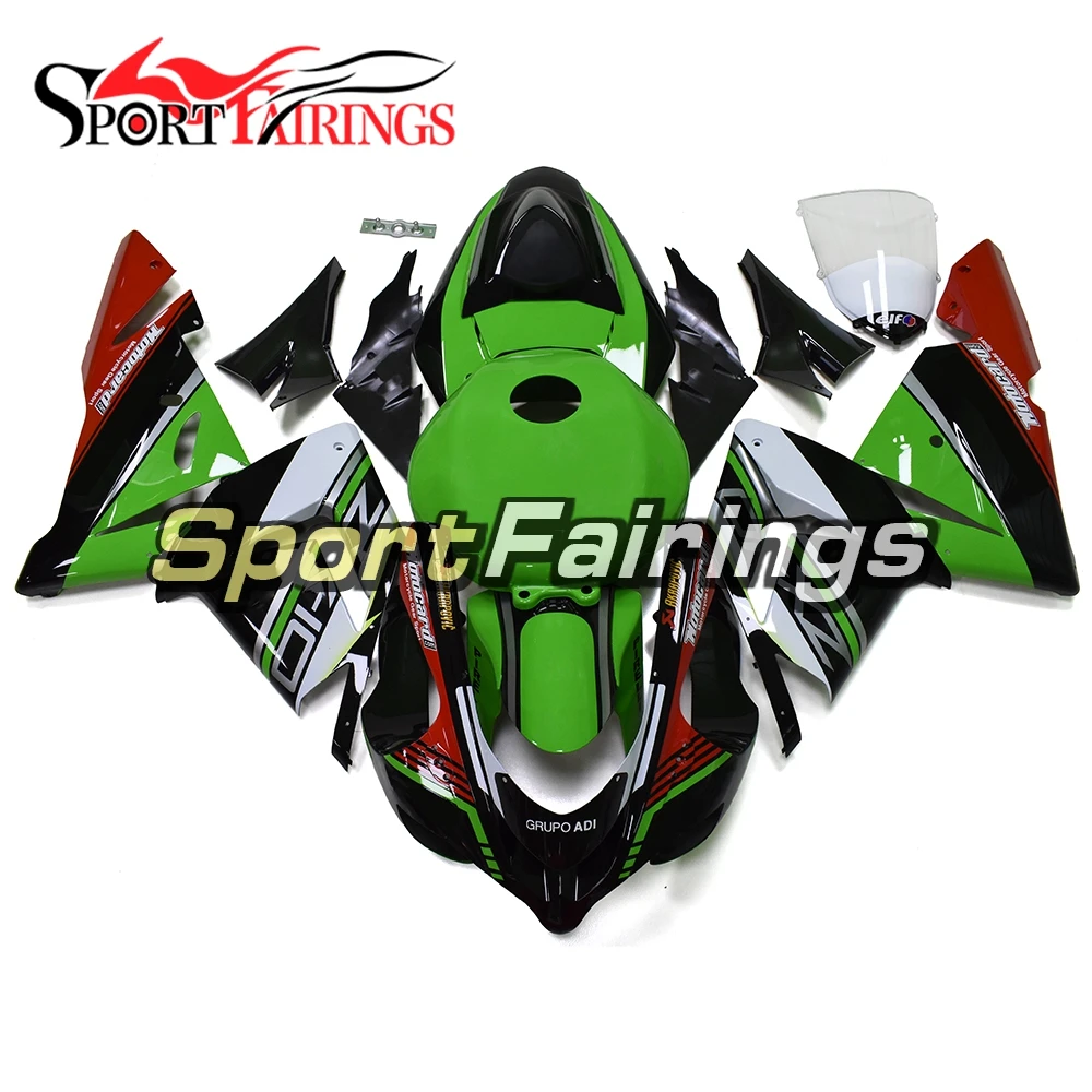 

ABS Plastic For Kawasaki ZX10R ZX-10R 04 05 2004 2005 Injection Fairings Body Fittings Motorcycle Fairing Kit Green Spoiler New