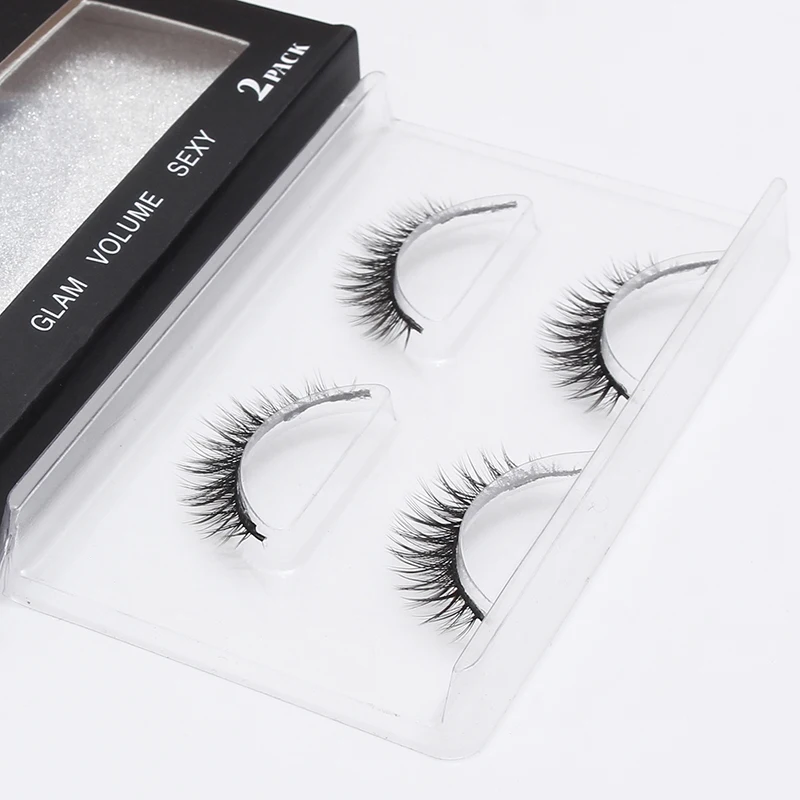 LEHUAMAO 2 Pairs 3D Mink Lashes Natural Long False Eyelashes Dramatic Volume Fake Lashes Makeup Eyelash Extension Silk Eyelashes LEHUAMAO 2 Pairs 3D Mink Lashes Natural Long False Eyelashes Dramatic Volume Fake Lashes Makeup Eyelash Extension Silk Eyelashes