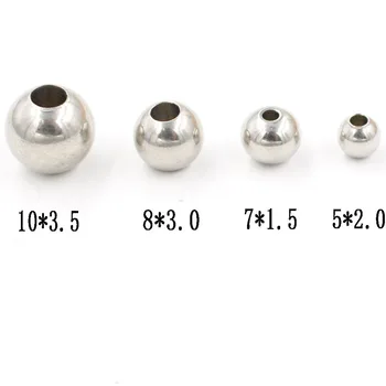 

Silver Beads Beaded Components Stainless Steel Parts Findings For Jewelry Making Diy Handmade Accessories To Make Bracelets Ends