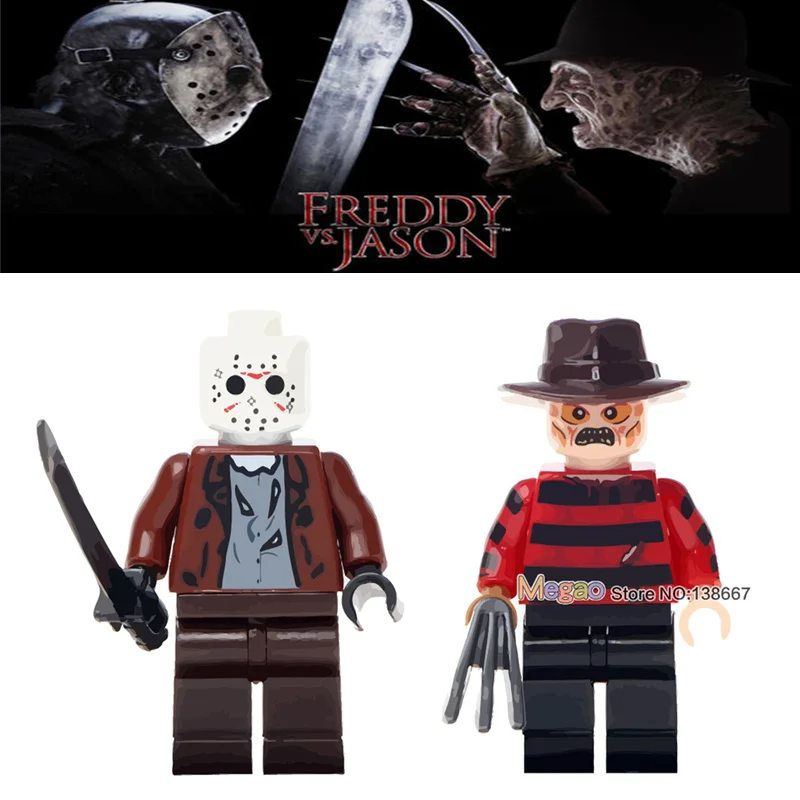2 шт./партия The Horror Джек Скеллингтон Sally Face s Freddy Jason строительные блоки игрушки на Хэллоуин подарки, Прямая поставка