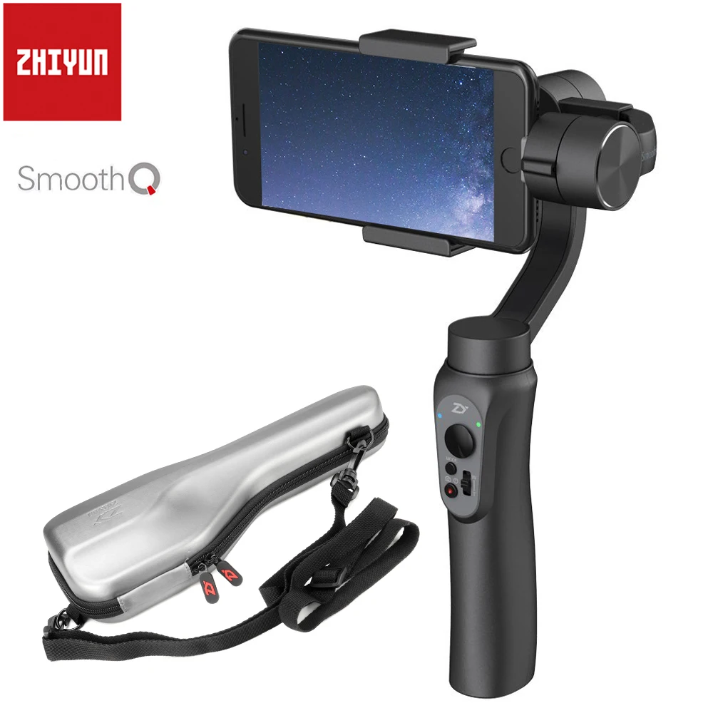 Zhiyun Smooth 4 3-х осевой стабилизатор гироскопа Q смартфон для iPhone X, 8 Plus, 8, 7 Plus, 7, 6S samsung S9+ S9 S8 S7 PK гладкая Q