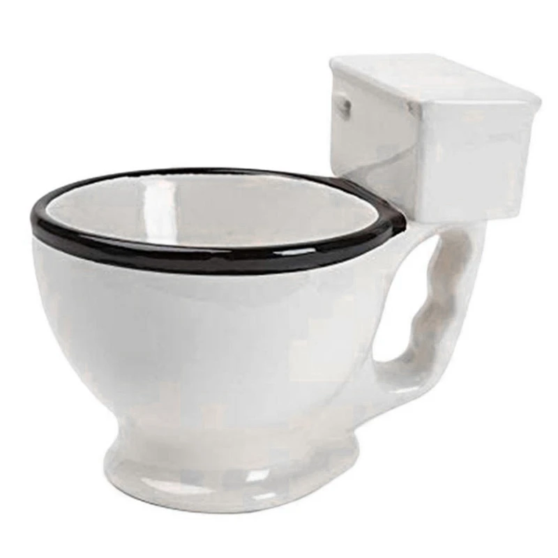 

Novelty Toilet Ceramic Mug with Handle 300Ml Coffee Tea Milk Ice Cream Cup Funny for Gifts
