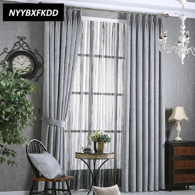 Best Price High Shading Modern Solid Color Chenille Cloth Blackout Curtain for Living Room Bedroom Window Striped Tulle Home Decoration Best Price High Shading Modern Solid Color Chenille Cloth Blackout Curtain for Living Room Bedroom Window Striped Tulle Home Decoration