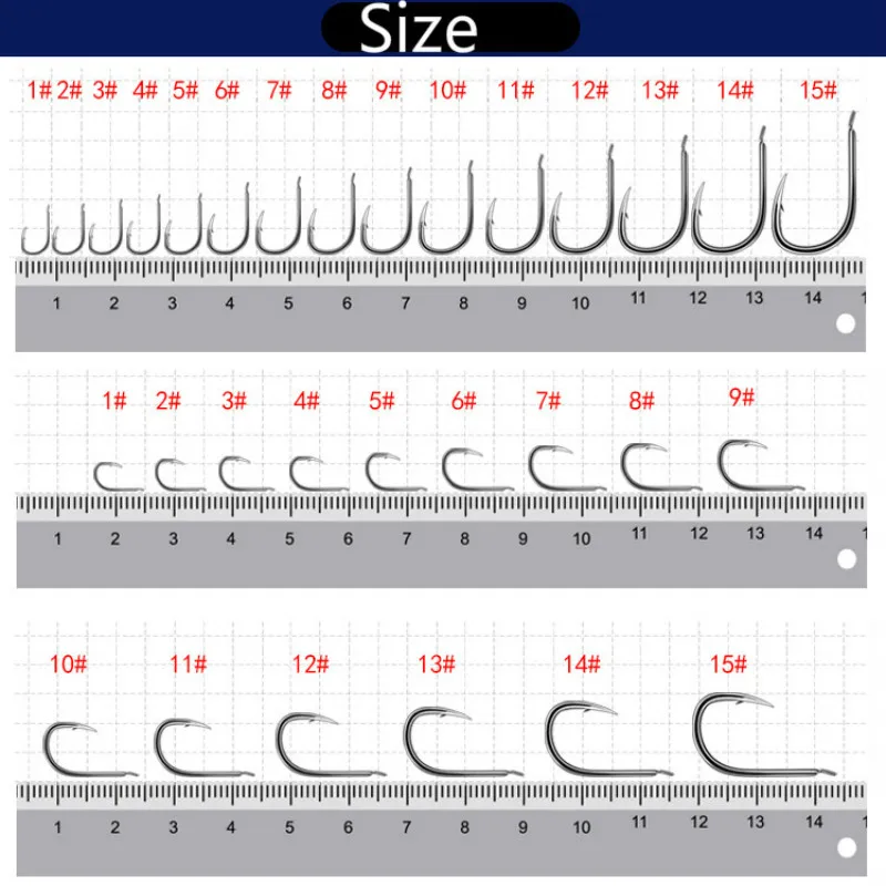 Description Picture 5 of itemHigh Carbon Steel Fishing Hooks Barbed ISEAMA Fishing Hooks Carp Ise Fishhook Sharp Barbed Hooks Pesca 1#-15# Fishing Accessory