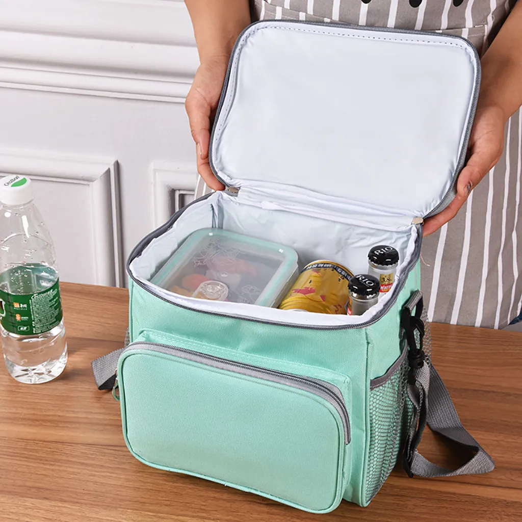 Lunchbags Draagbare Thermische Reizen Picknick Lunchbox Opbergtas водонепроницаемая сумка для переноски