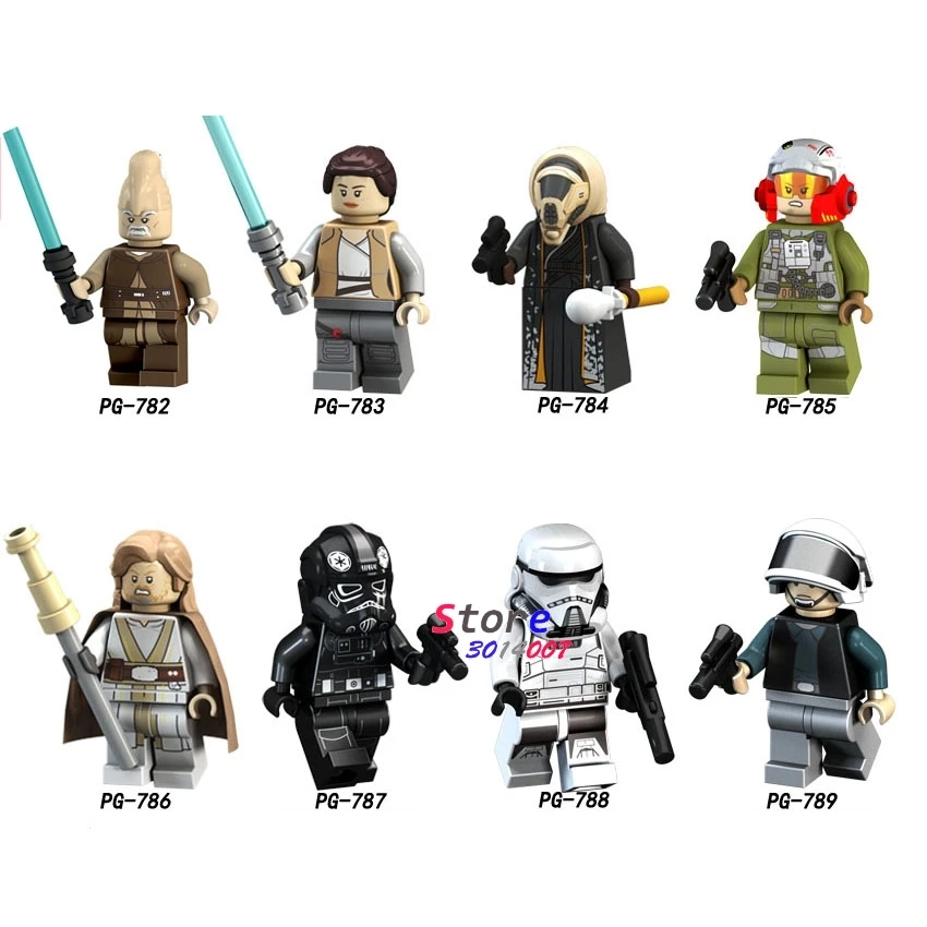 Одиночный Solo A Story войскам Rebel Tie A-Wing Pilot Ki-Adi-Mundi Rey Luke building block игрушки для детей