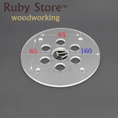 £20.39 Set Of Round Base Plate 10pcs Brass Router Template