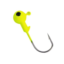 Высокое качество 1,7 г 2,5 г 3,5 г желтый/красный 10 шт. свинцовая круглая головка рыболовная приманка джиг оснатка приманки Крючки