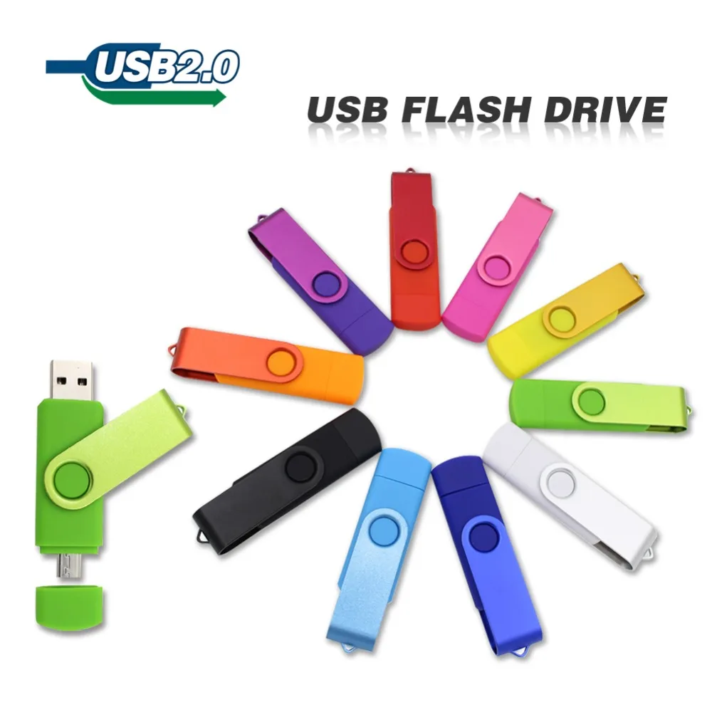 

Smart Phone USB Flash Drive pen drive 4GB 8GB 16GB 32GB 64GB OTG pendrive external storage micro usb memory stick for Samsung