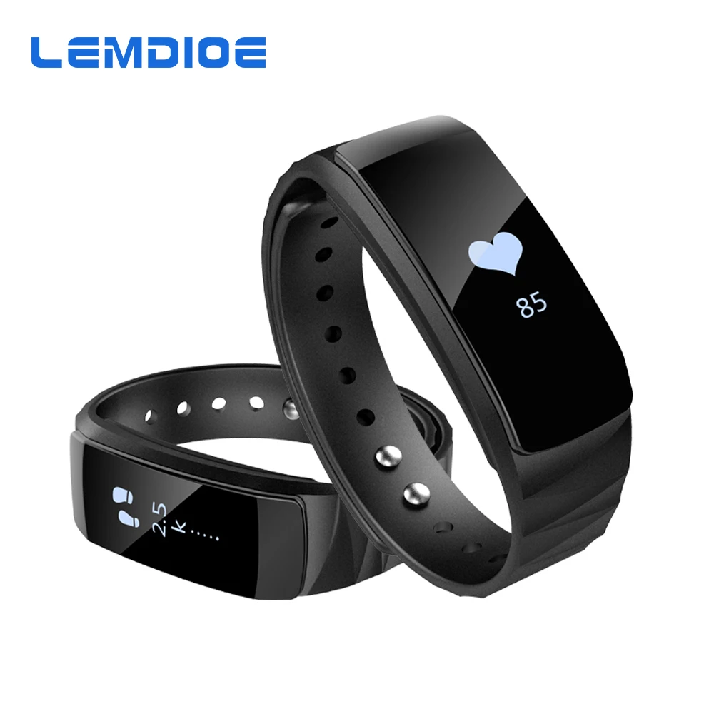 LEMDIOE P ONE Bluetooth Wristband Calories Heart Rate Monitoring Smart Bracelet Wristband Pedometer Smartband For Android