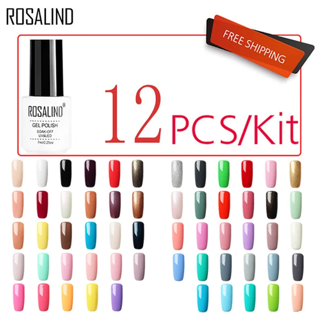 12pcs Set Rosalind Gel Nail Polish For Manicure Extension 12pcs Set Rosalind Gel Nail Polish For Manicure Extension Kit