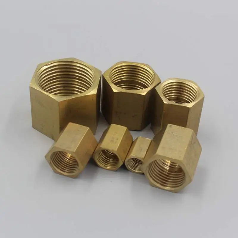 1 4 Bsp Female Thread Dn8 Pneumatic Brass Equal Pipe Fitting